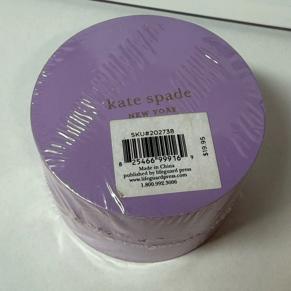 Kate Spade New York ROUND Purple Spade Sticky Notes 570 Sheets NWT
